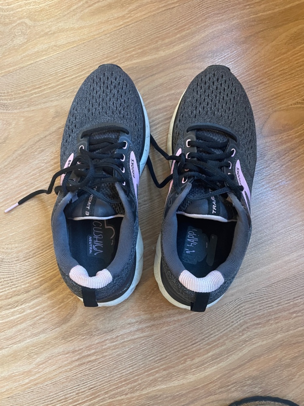 Brooks Shoes Womens 8.5 Transmit 3 Gray Athletic Running Sneakers 1203501B077